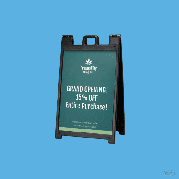 Custom Printed Premium Plasticade A Frame Orange County Printing Nest