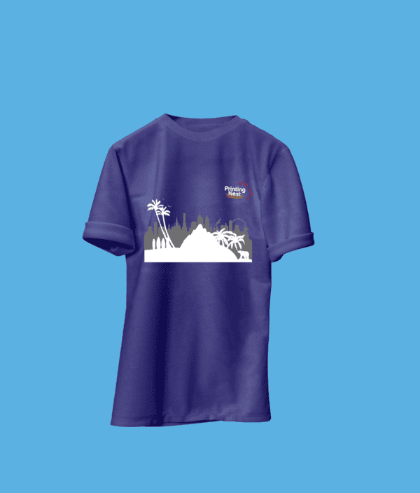 Custom Purple DTF Print T-Shirt California Printing Nest