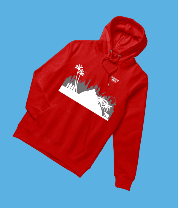 Custom Red DTF Sweater Hoodie Printing Nest