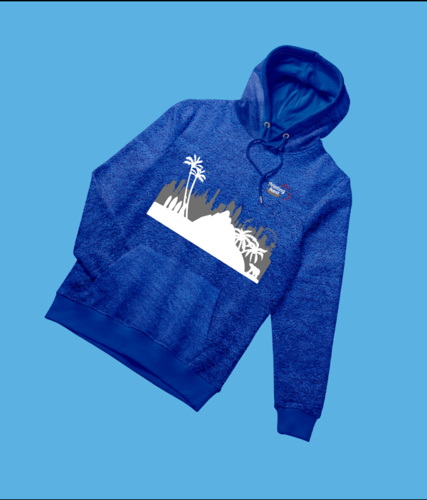 Custom Royal Blue DTF Fleece Sweater Hoodie Printing Nest