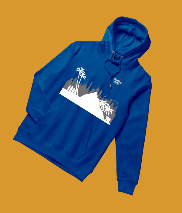 Custom Royal Blue DTF Sweater Hoodie Printing Nest