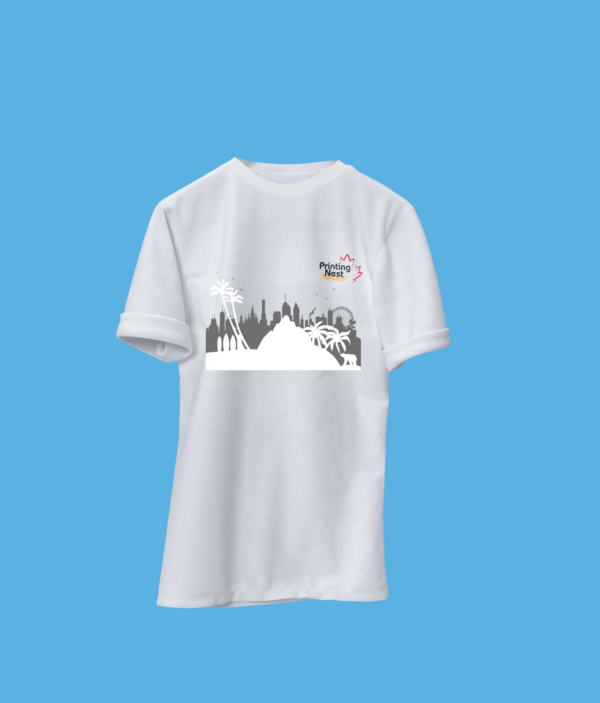 Custom White DTF Print T-Shirt California Printing Nest