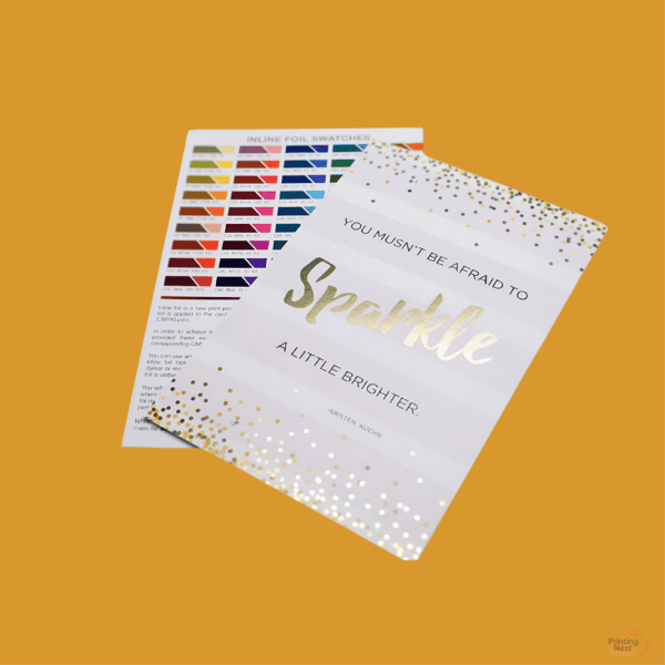 Multiple Color Foil Cards in Santa Ana Printing Nest