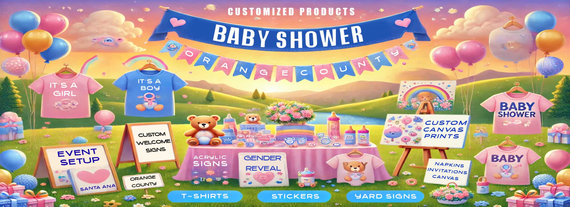 Baby Shower Printing in Orange County