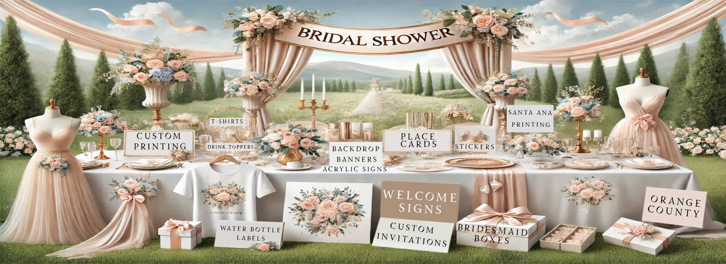 Bridal Shower Printing in Orange County
