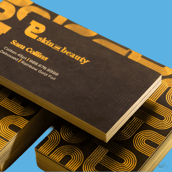 Custom Printed Luxury Cotton Business Cards Orange County Printing Nest