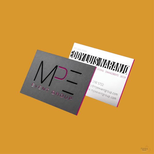 Custom Printed Luxury Ultra Thick Business Cards in OC Printing Nest