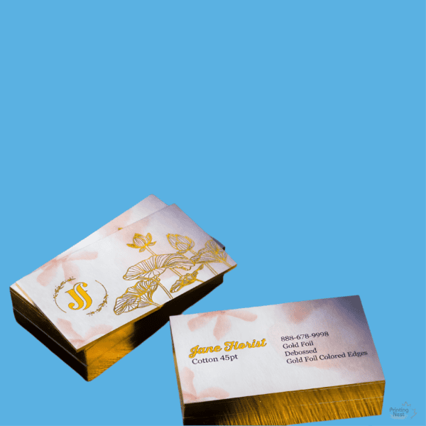 Custom Printed Superior Cotton Business Cards Santa Ana Printing Nest