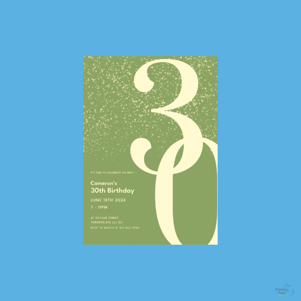 Custom Printed Adult Birthday Invitations Printing Nest