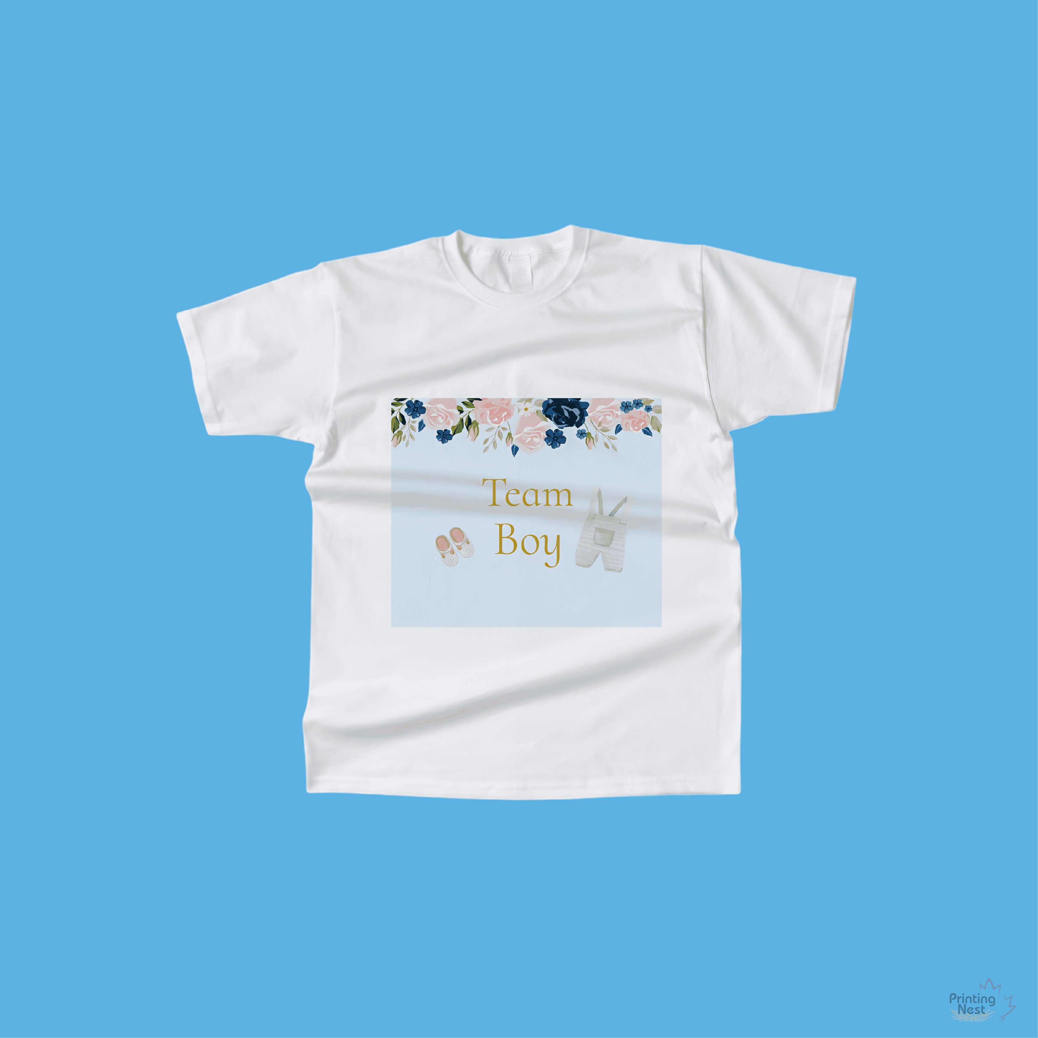 Custom Printed Baby Shower T-Shirts Printing Nest
