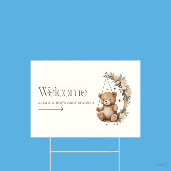 Custom Printed Baby Shower Yard Signs Printing Nest