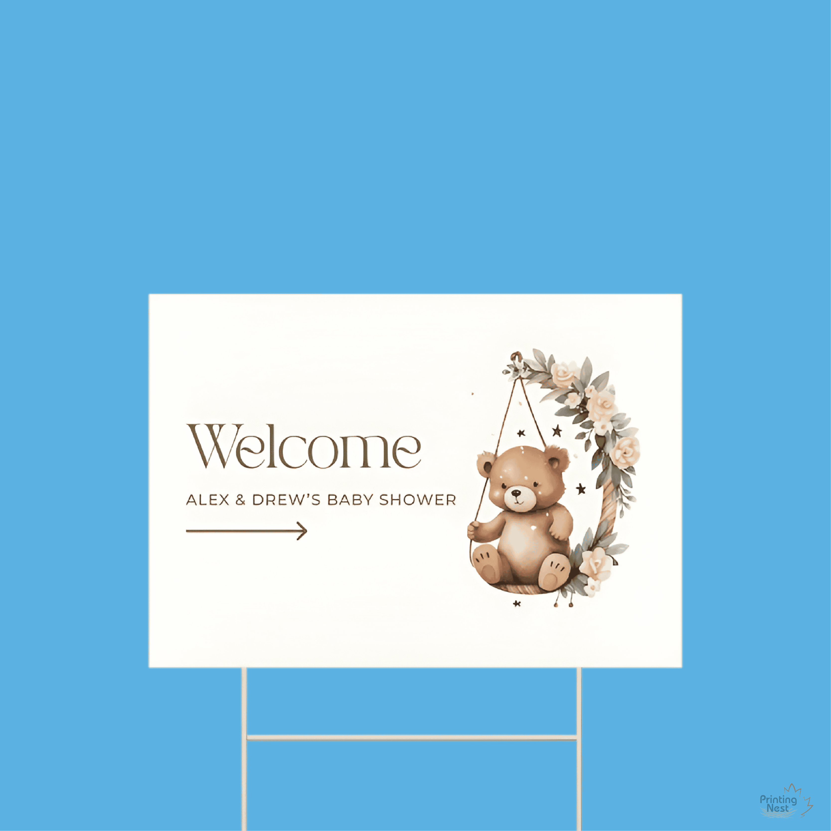 Custom Printed Baby Shower Yard Signs Printing Nest