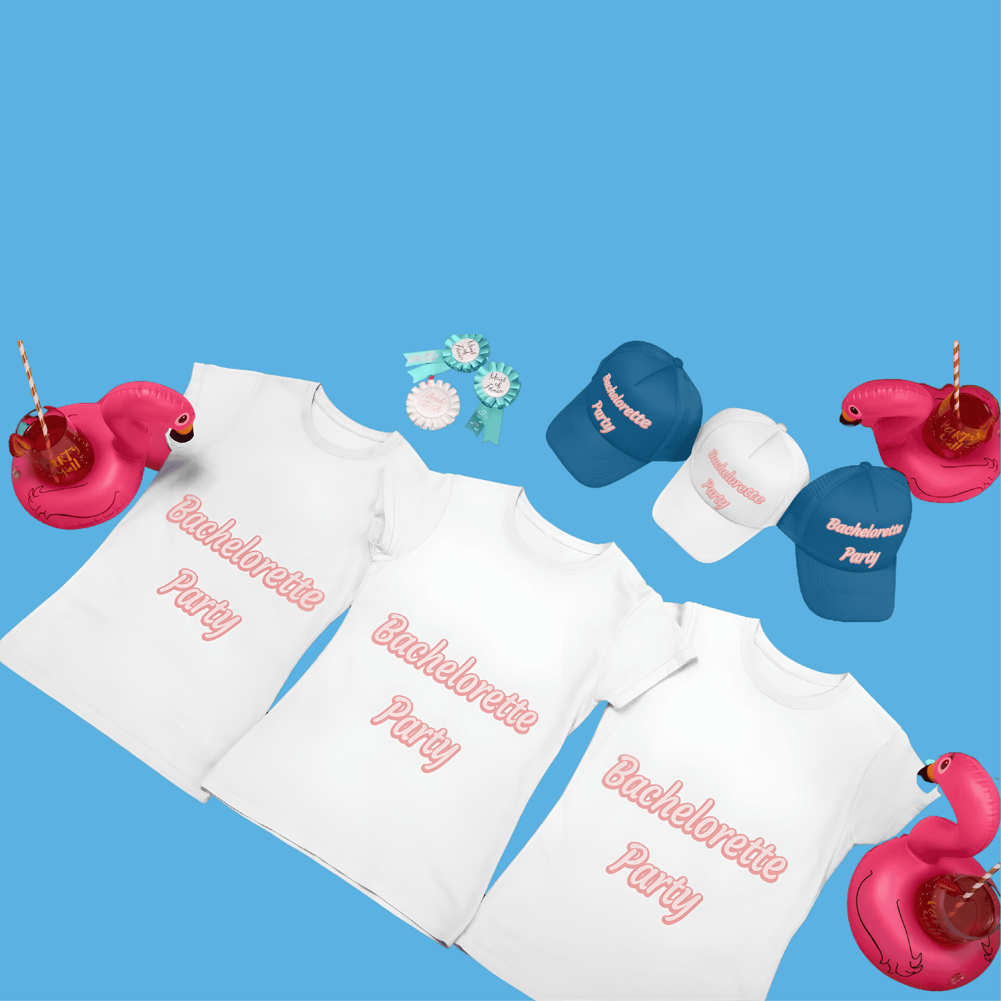 Custom Printed Bachelorette T-Shirts Printing Nest