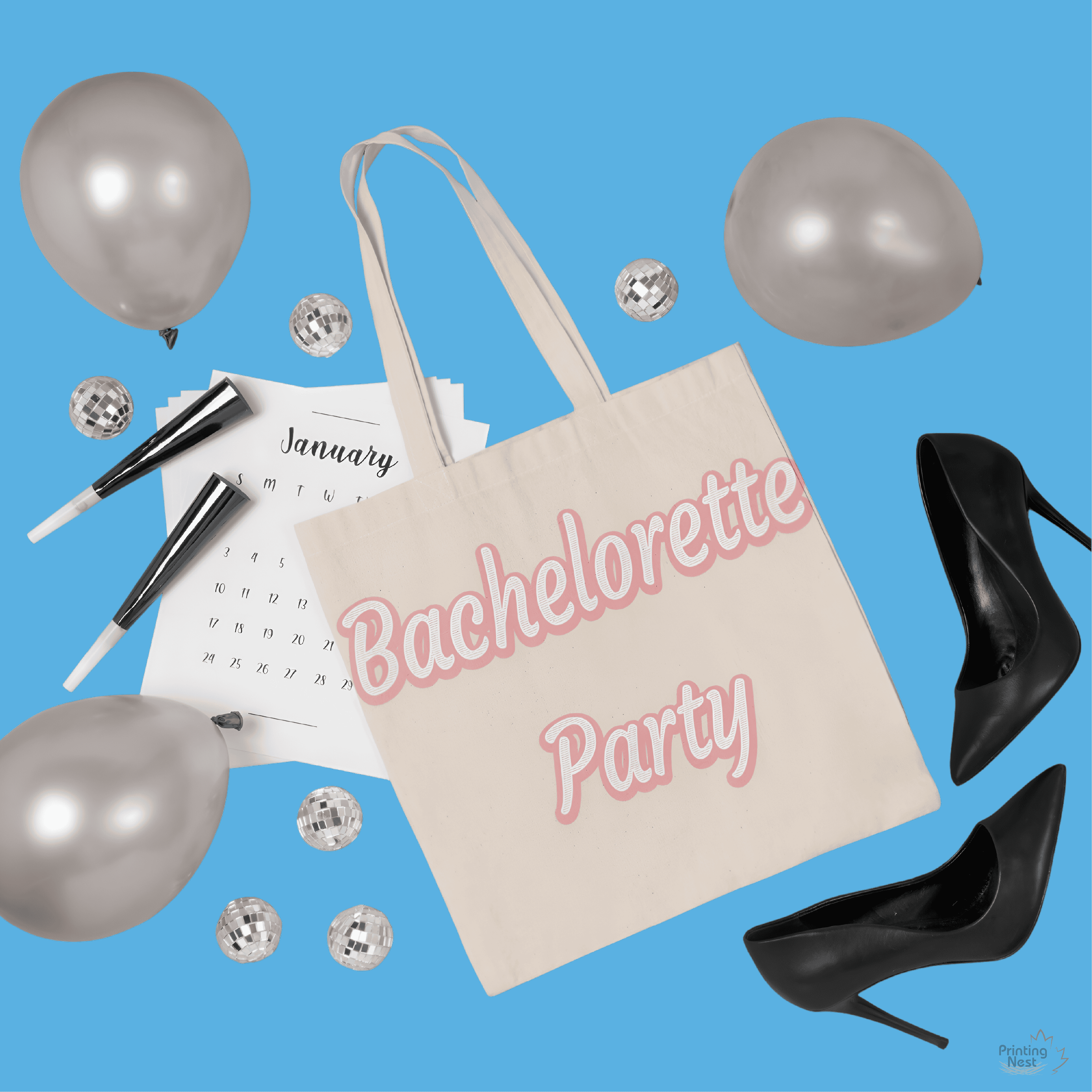 Custom Printed Bride To Be Tote Bags Printing Nest