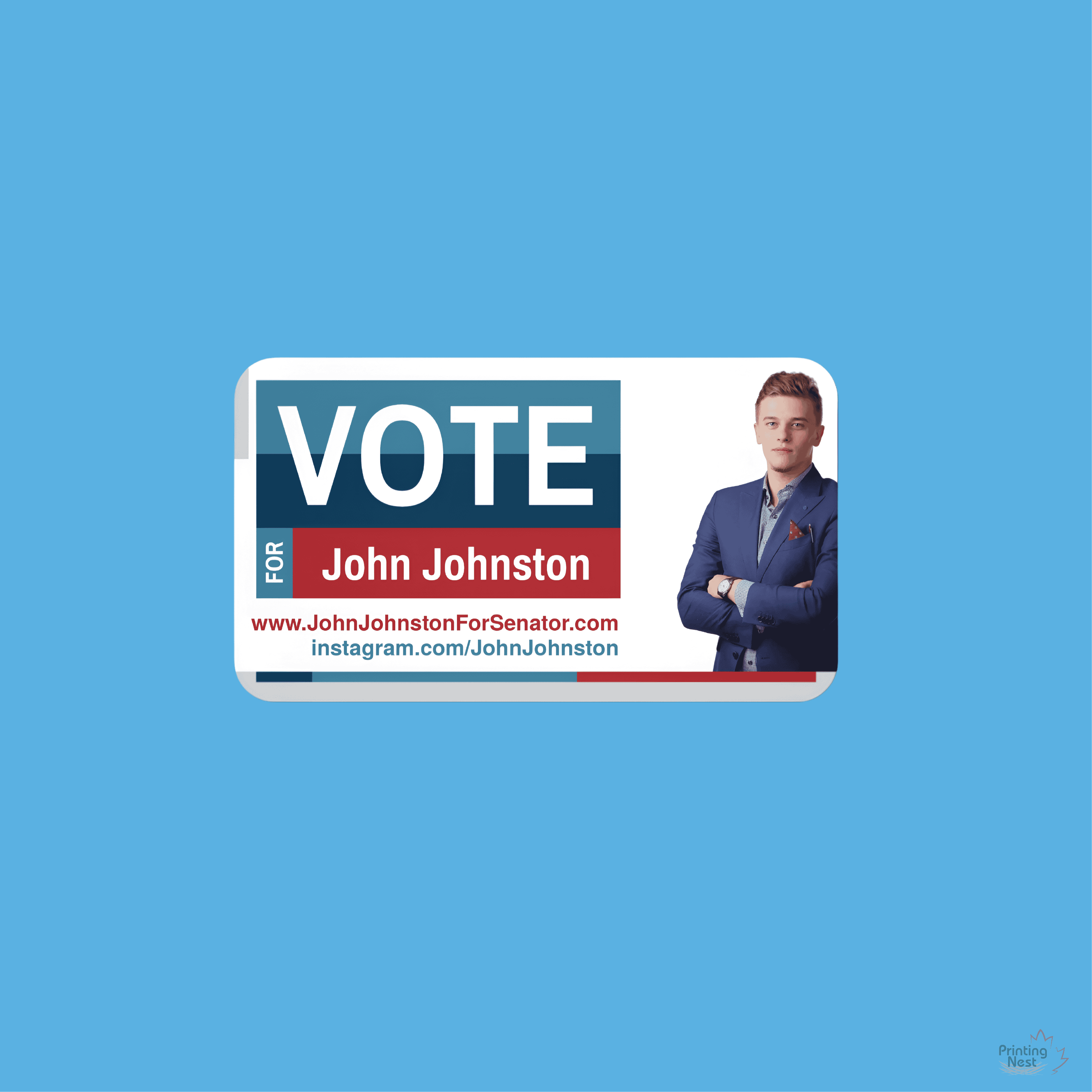 Custom Printed Election Business Cards Printing Nest