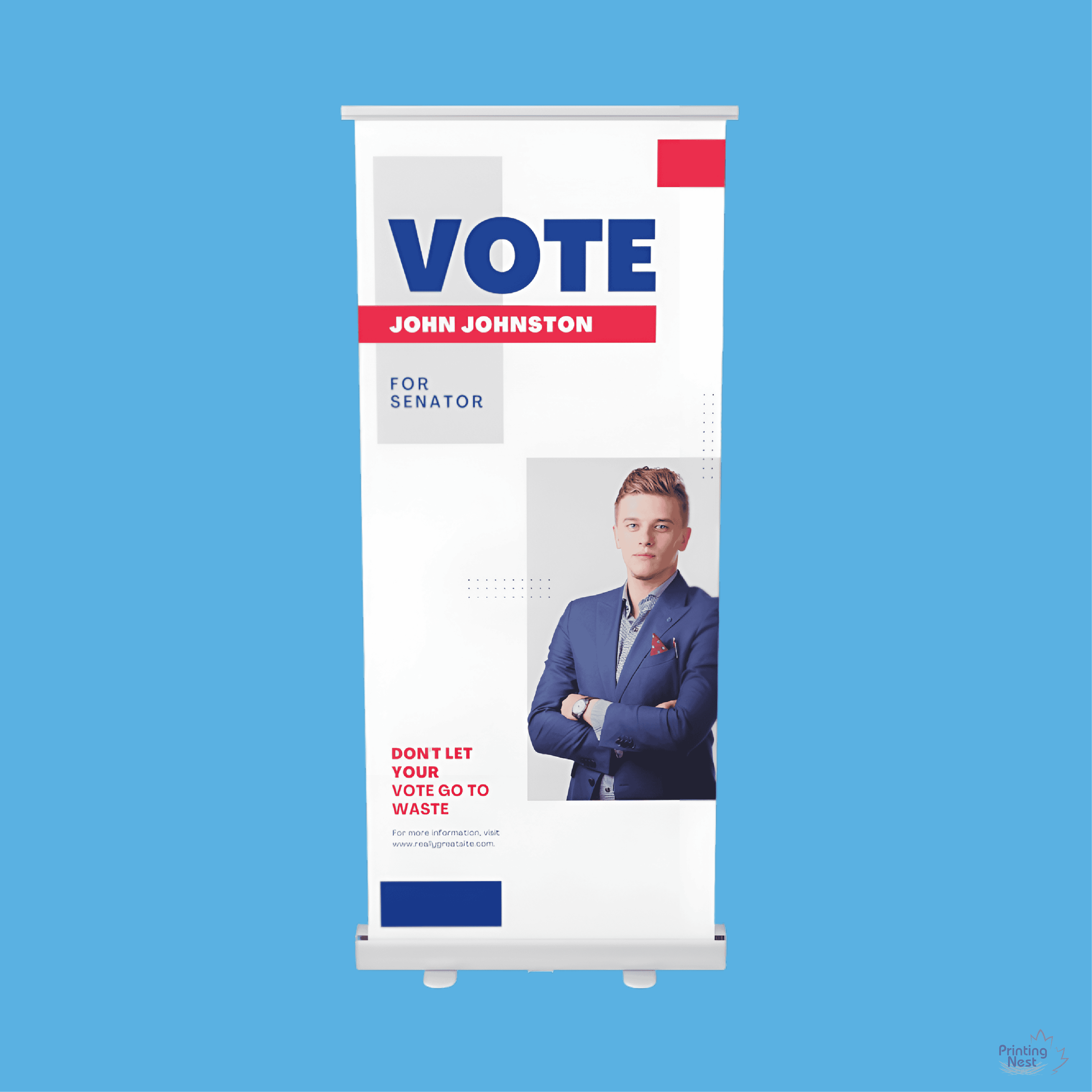 Custom Printed Election Roll Up Banners Printing Nest