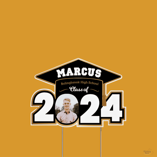 Custom Printed Graduation Custom Shape Yard Signs Printing Nest