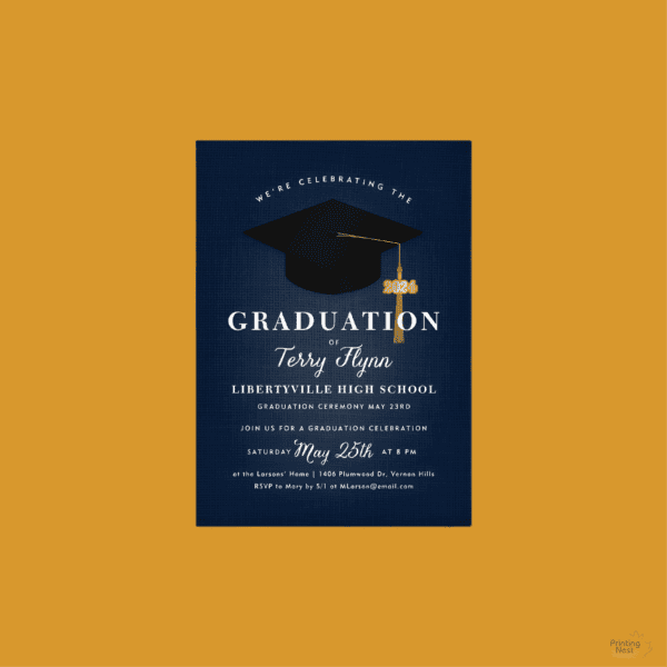 Custom Printed Graduation Invitations Printing Nest
