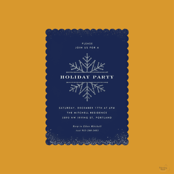 Custom Printed Holiday Invitation Cards Printing Nest