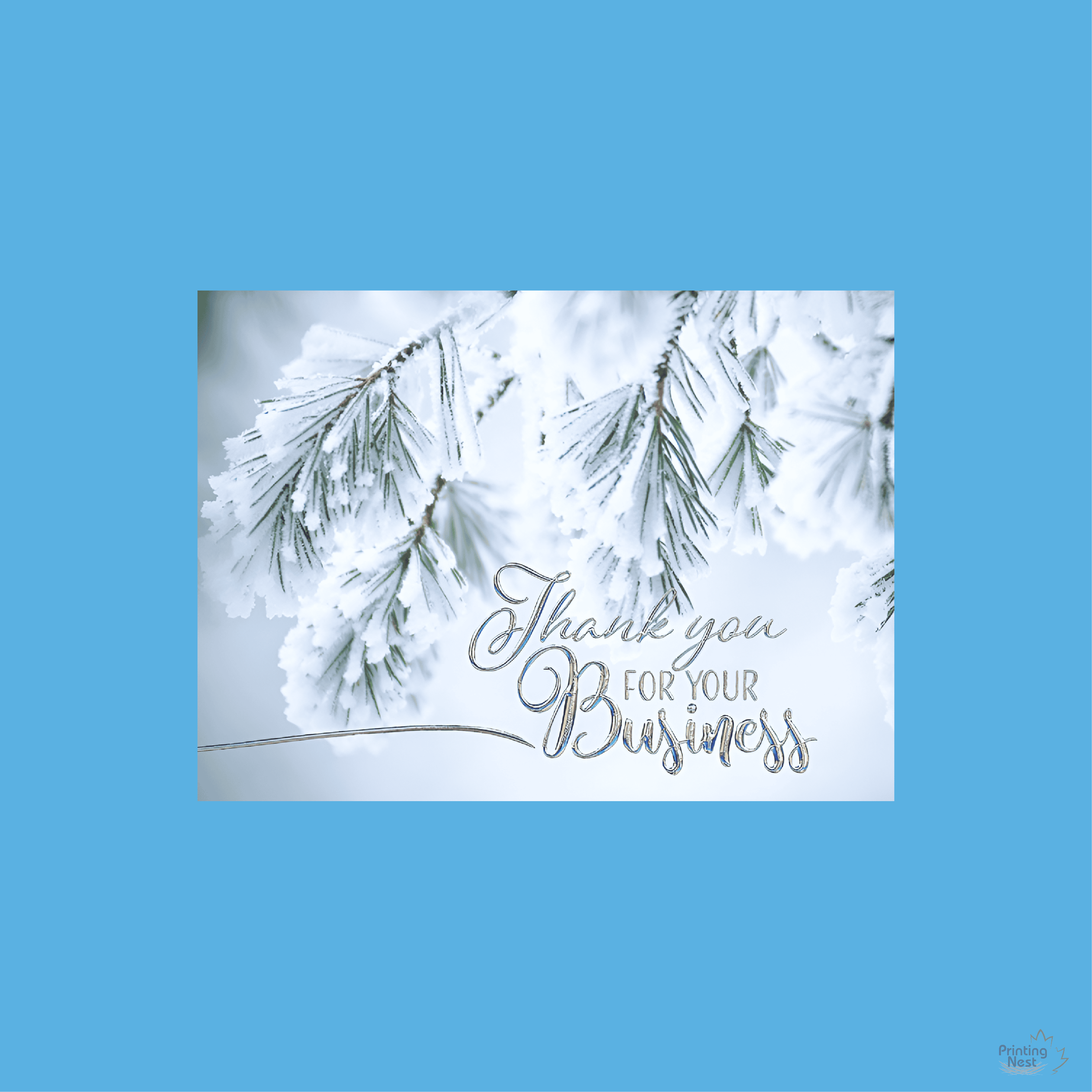 Custom Printed Holiday Thank You Cards Printing Nest