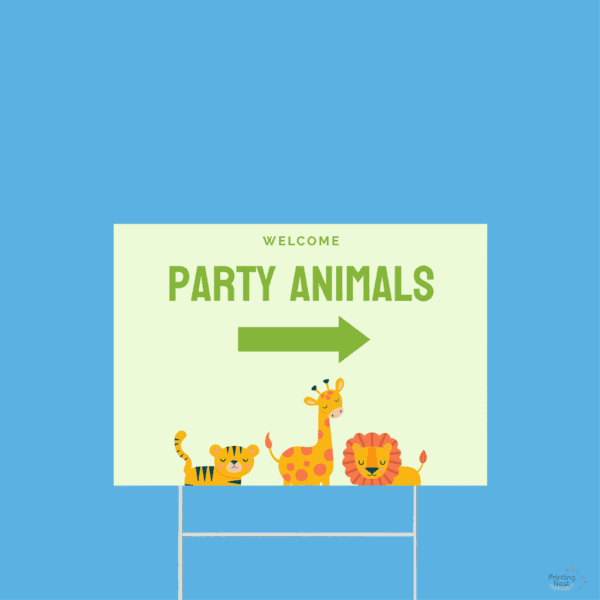 Custom Printed Kids Birthday Yard Signs Printing Nest