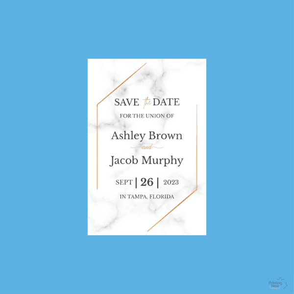 Custom Printed Save The Date Cards Back Printing Nest