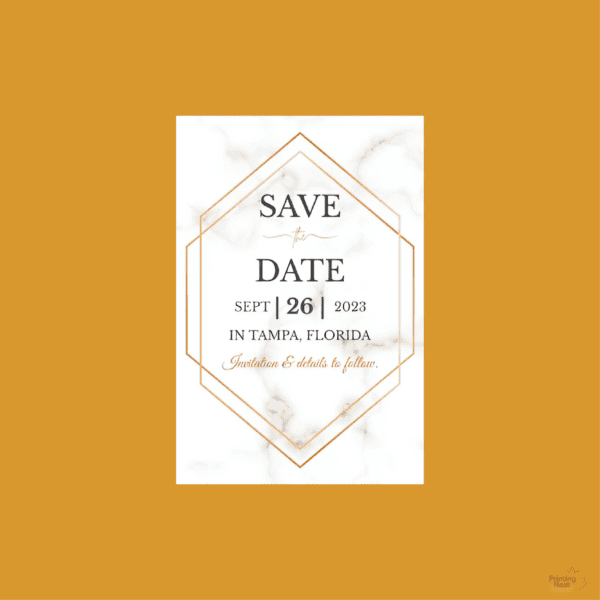 Custom Printed Save The Date Cards Front Printing Nest