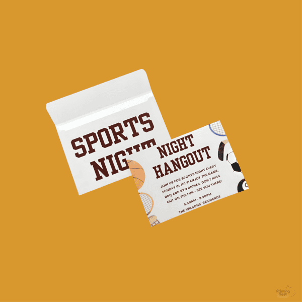 Custom Printed Sporting Event Invitations Printing Nest