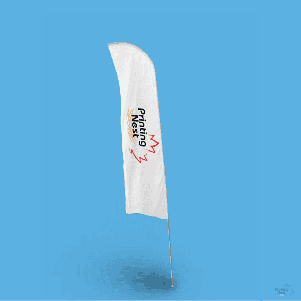 Custom Printed Trade Show and Convention Feather Flag Orange County Printing Nest