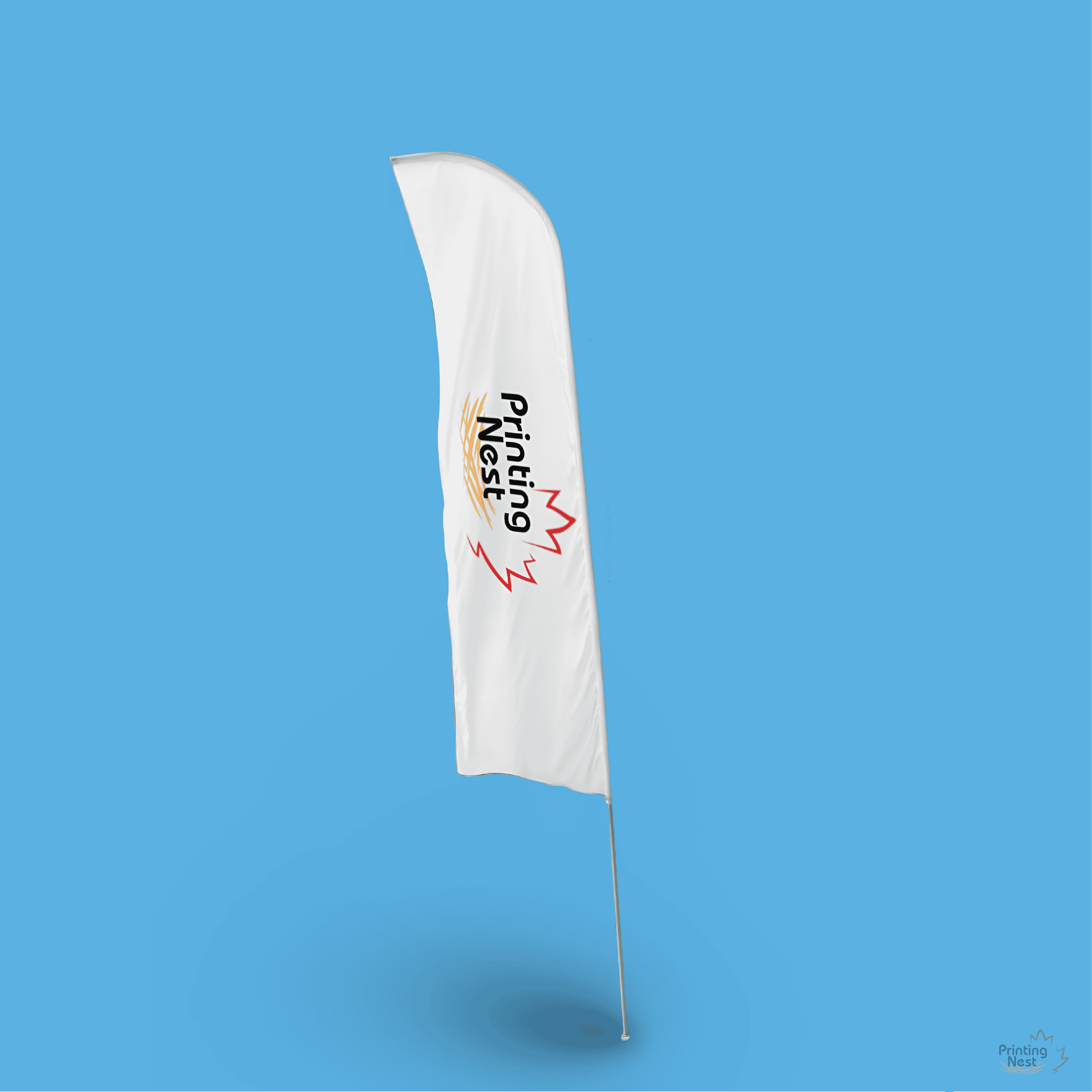 Custom Printed Trade Show and Convention Feather Flag Orange County Printing Nest