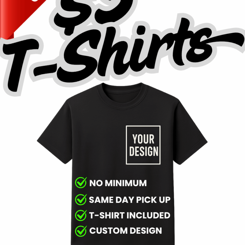Custom $5 T-Shirts Orange County